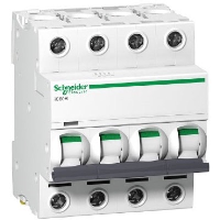 Schneider Acti9 iC60H Four Pole MCB D Curve 20A