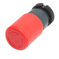 Schneider Harmony XAC 30mm Red Emergency Stop Pushbutton Actuator 22.5mm Black Bezel Mechanical Latching/Twist to Release