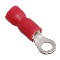 Insulated Red Ring Crimp with 3.2mm Hole for 0.5-1.5mm Cable - price per 1 (100)