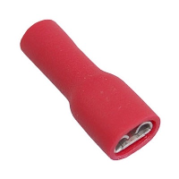 Fully Insulated Red Female Push-on Crimp 2.8 x 0.5mm for 0.5-1.5mm Cable - price per 1 (100)