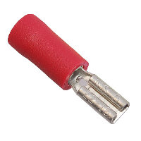 Insulated Red Female Push-on Crimp 2.8 x 0.5mm for 0.5-1.5mm Cable - price per 1 (100)