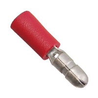 Insulated Red Male Auto Bullet Crimp for 0.5-1.5mm Cable - price per 1 (100)