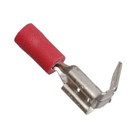 Insulated Red Piggyback Crimp 6.3mm for 0.5-1.5mm Cable - price per 1 (100)