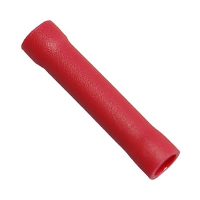 Insulated Red Butt Crimp for 0.5-1.5mm Cable - price per 1 (100)