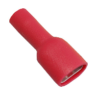 Fully Insulated Red Female Push-on Crimp 6.3 x 0.8mm for 0.5-1.5mm Cable - price per 1 (100)