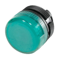 Schneider Harmony XAC Green Pilot Lamp Head IP65 Black Bezel