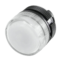 Schneider Harmony XAC White Pilot Lamp Head IP65 Black Bezel