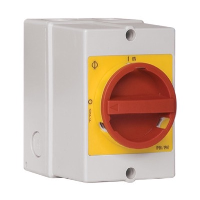 Kraus & Naimer KG 20A 4 Pole Enclosed Isolator IP66/67 1 x N/O Early Break & 1 x N/C Auxiliary Polycarbonate Enclosure 120H x 85W x 90mmD