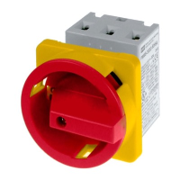 IMO PM69 40A 3 Pole Isolator for Door Mounting Switch Supplied with IP66 Red/Yellow Handle