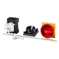 Eaton P3 63A 3 Pole Isolator for Base Mounting Supplied complete with 340mm Metal Shaft & IP65 Red/Yellow Handle