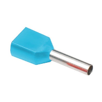 0.75mm Blue Ferrules Double French - price per 1 (1000)