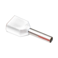 0.5mm White Ferrules Double French - price per 1 (1000)