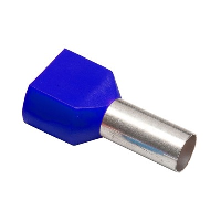 16mm Blue Ferrules Double French - price per 1 (100)