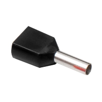 1.5mm Black Ferrules Double French - price per 1 (1000)