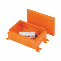 Ensto Vulcano Mild Steel 220H x 150W x 80mmD Fire Protection Enclosure Lid IP65 Orange