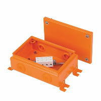 Ensto Vulcano Mild Steel 220H x 150W x 80mmD Fire Protection Enclosure Lid IP65 Orange