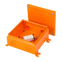 Ensto Vulcano Mild Steel 220H x 220W x 100mmD Fire Protection Enclosure Lid IP65 Orange