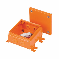 Ensto Vulcano Mild Steel 150H x 150W x 80mmD Fire Protection Enclosure Lid IP65 Orange