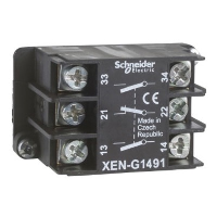 Schneider Harmony XAC Single Speed Contact Block with1 x Normally Closed/2 x Normally Open