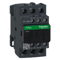 Schneider TeSys D Contactor 3 Pole 38A AC3 18.5kW 1 x N/C Auxiliary & 1 x N/O Auxiliary 24VDC Coil