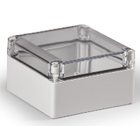 Ensto Cubo S ABS 125 x 125 x 75mmD Enclosure Clear Lid IP66/67