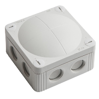 WISKA COMBI 308/5 LG Polypropylene 85 x 85 x 51mmD Enclosure Grey IP66