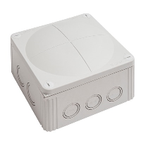 WISKA COMBI 1010/5 WH Polypropylene 140 x 140 x 82mmD Enclosure White IP66