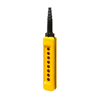 Schneider Harmony XAC 8 Hole Empty Pendant Enclosure for 22.5mm Control Actuators IP65 Yellow