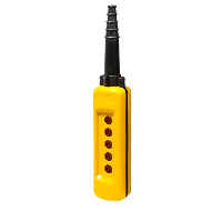 Schneider Harmony XAC 5 Hole Empty Pendant Enclosure for 22.5mm Control Actuators IP65 Yellow