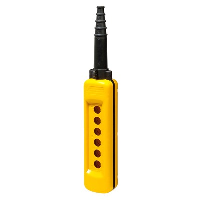 Schneider Harmony XAC 6 Hole Empty Pendant Enclosure for 22.5mm Control Actuators IP65 Yellow