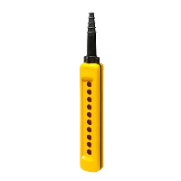 Schneider Harmony XAC 12 Hole Empty Pendant Enclosure for 22.5mm Control Actuators IP65 Yellow