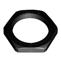 Flangeless 25mm Black Locknut RAL9005