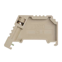 IMO ER Beige End Bracket Screw Type TS35 Rail - price per 100