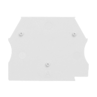 IMO ER White End Plate for ER2.5-ER10 Terminal - price per 100