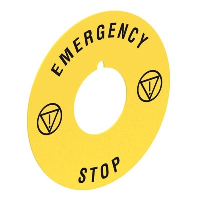Lovato Platinum 60mm Plastic Emergency Stop Legend