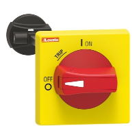 Lovato SM2 Red/Yellow Padlockable Handle Complete with 200mm Shaft