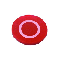 Eaton RMQ-Titan Red 'O' Button Plate for Pushbutton Actuator