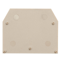 IMO ER Beige End Plate for ER16 16mm Terminal - price per 100