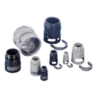 PMA VN Black Straight Fitting for PACOF40 Conduit with 40mm Male Thread IP66