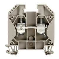 Weidmuller W Series 16mm Beige DIN Rail Terminal for TS35 Rail Single Feed Through WDU16 - price per 100