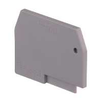 Entrelec SNA FEM3A Grey End Plate for M4/6.3A 2 In & 1 Out Terminal