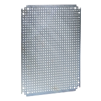 Schneider Spacial NSYMF Internal Mounting Plate for 800H x 600mmW/600H x 800mmW Microperforated Steel Plate Dimensions 750H x 550W x 2.5mmD