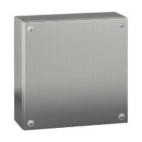 Schneider Spacial SBX Stainless Steel 304L 300H x 300W x 120mmD Terminal Box Screw Down Lid IP66 Internal DIN Rail Supports Included
