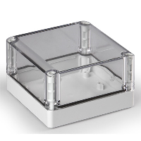 Ensto Cubo S ABS 125 x 125 x 75mmD Enclosure Clear Lid IP66/67