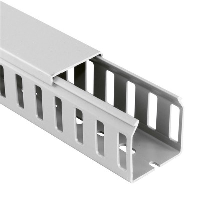 Betaduct PVC Closed Slot Trunking 25W x 75H Grey RAL7030 Box of 16 Metres (8 Lengths) - price per 1 (box)
