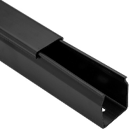 Betaduct PVC Solid Wall Trunking 37.5W x 50H Black RAL9005 Box of 16 Metres (8 Lengths) - price per 1 (box)