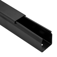 Betaduct LFH Noryl Solid Wall Trunking 50W x 75H Black RAL9004 Box of 16 Metres (8 Lengths) - price per 1 (box)