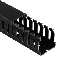 Betaduct LFH Noryl Open Slot Trunking 50W x 75H Black RAL9004 Box of 16 Metres (8 Lengths) - price per 1 (box)
