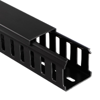 Betaduct PVC Closed Slot Trunking 25W x 50H Black RAL9005 Box of 24 Metres (12 Lengths) - price per 1 (box)