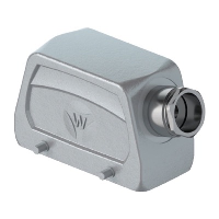 Wieland revos BASIC Size 16 Hood with Cable Gland M25 Lateral Cable Entry Double Locking Lever